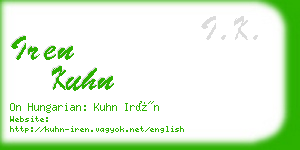 iren kuhn business card